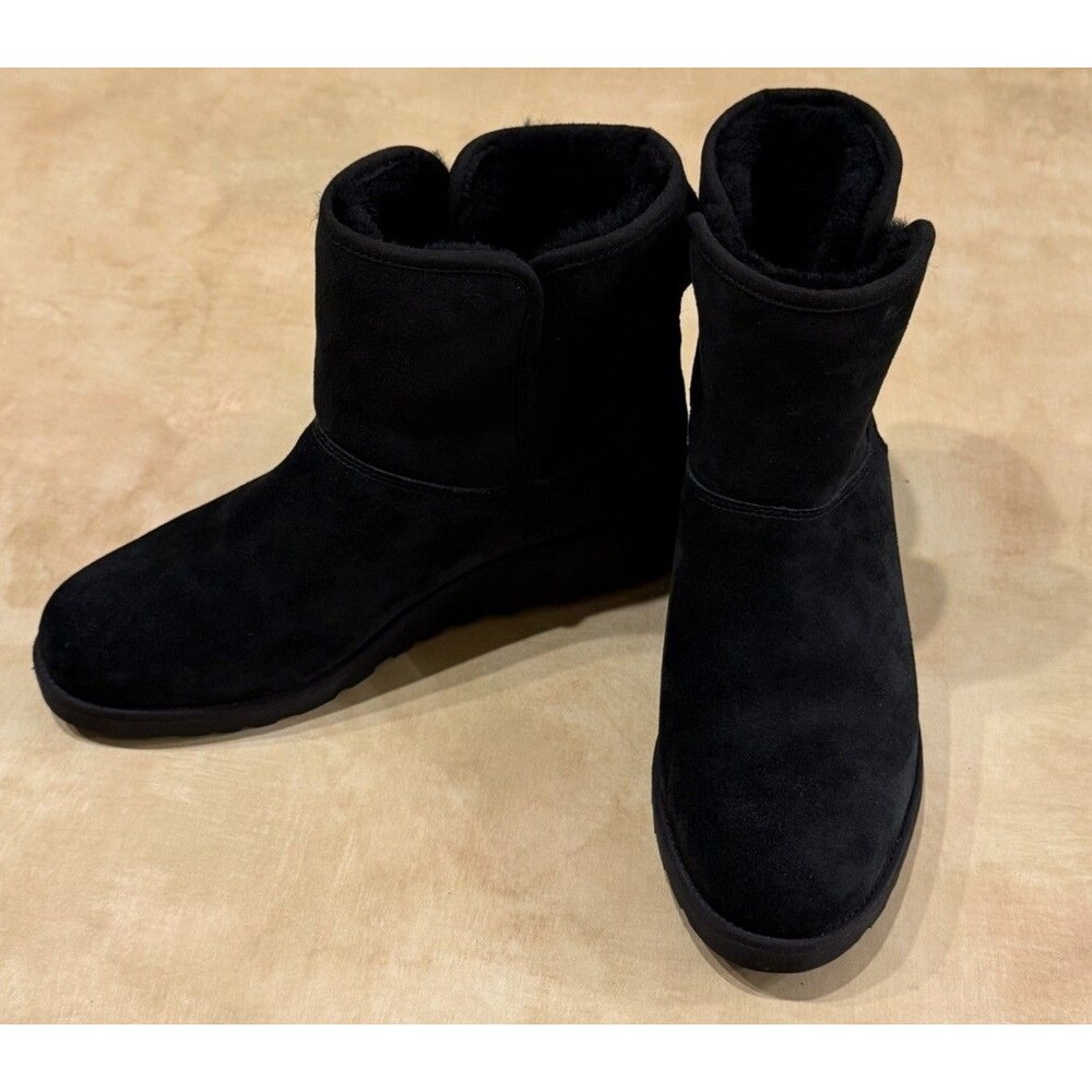 UGG Kristin Wedge Boot, Ankle Women Size 9 M UGG Classic Slim,Black 1012497, New